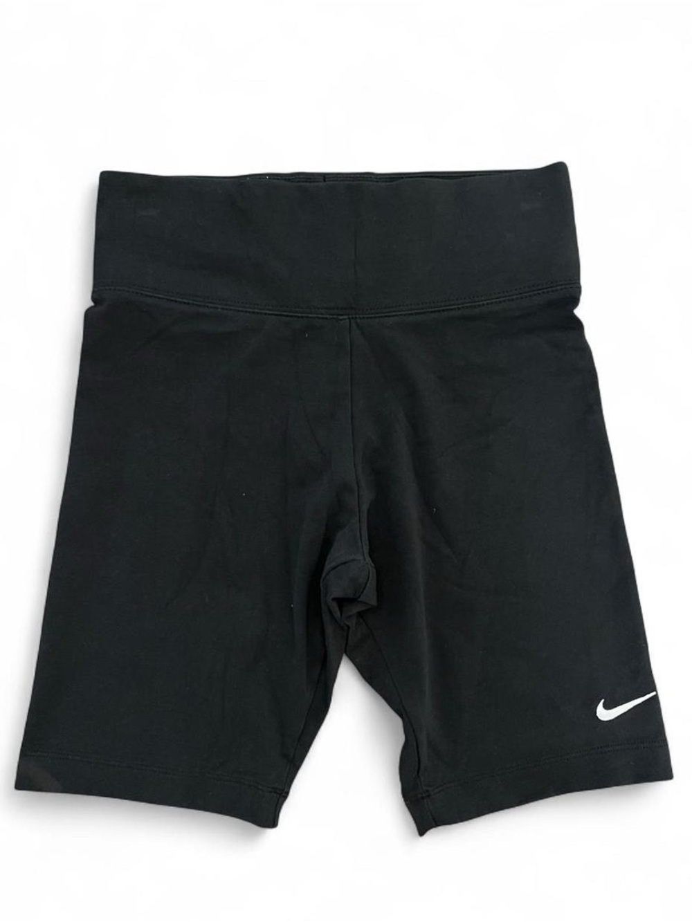 Nike Black Biker Shorts with Embroidered Swoosh